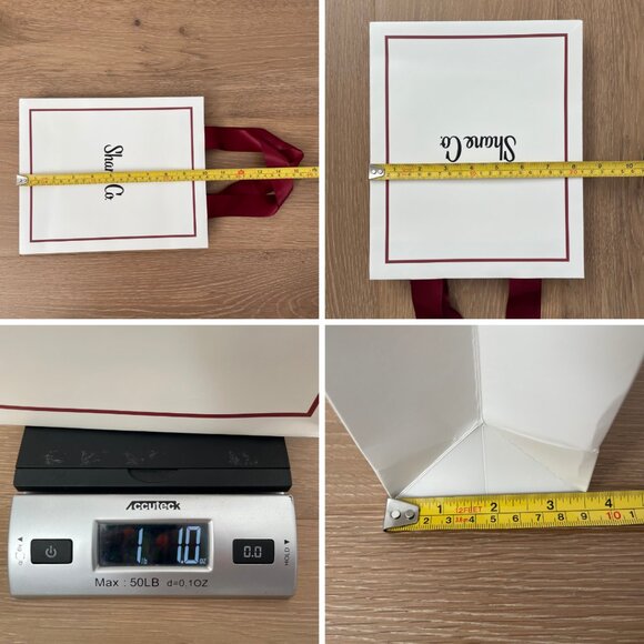 Shane Co Empty Jewelry Gift Box Paper Bags Ribbon Earring Bracelet Ring Cases - Picture 11 of 11